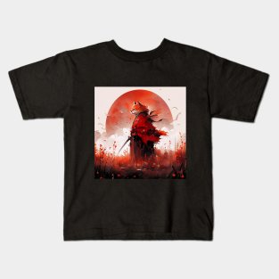 Samurai Cat Kids T-Shirt